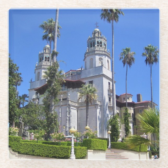 Hearst Castle, San Simeon, California Glass Coaster (Front)