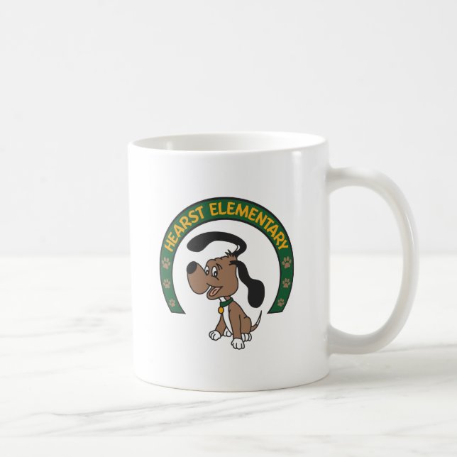 Hearst Elementary Classic Hound Logo Coffee Mug (Right)