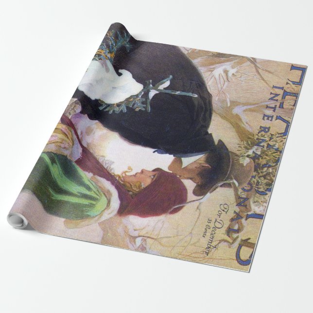 Hearst's International Cover, Alphonse Mucha Wrapping Paper (Unrolled)