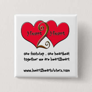 heart2heartsisters 2 inch square button
