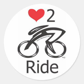 Heart2Ride Classic Round Sticker