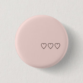 Heart 1 Inch Round Button