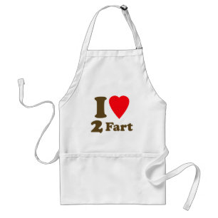 Heart 2 Fart Pass the Gas Silent Deadly Love Standard Apron