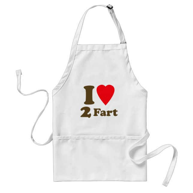 Heart 2 Fart Pass the Gas Silent Deadly Love Standard Apron (Front)