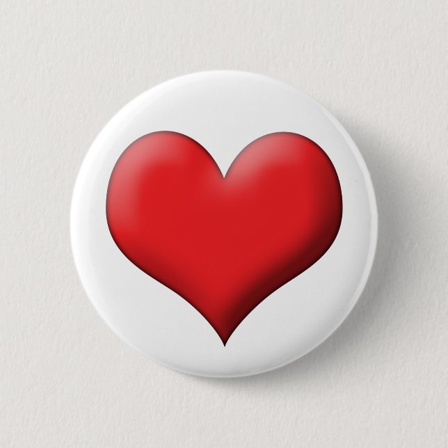 Heart 2 Inch Round Button (Front)
