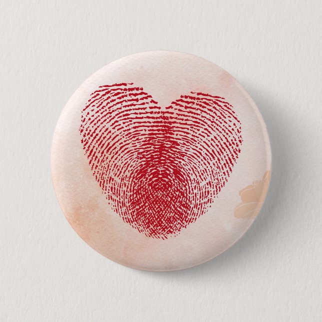 Heart 2 Inch Round Button (Front)