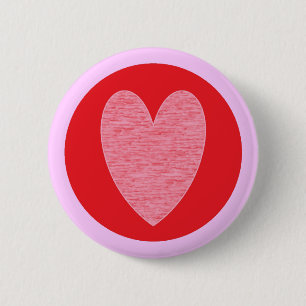 Heart 3 2 inch round button