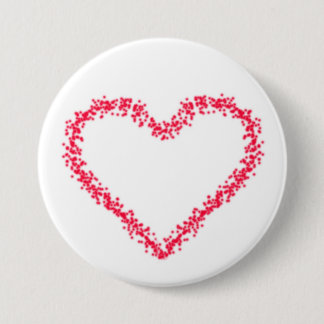 Heart 3 Inch Round Button
