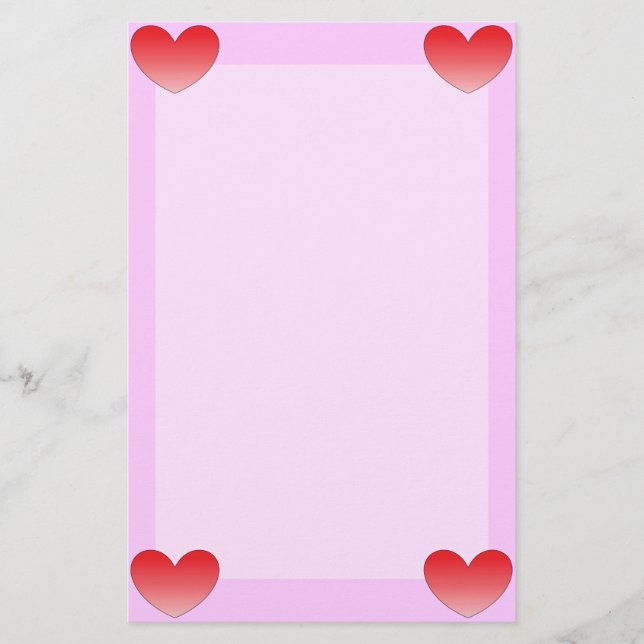 Heart 4 stationery (Front)