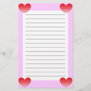 Heart 4 stationery