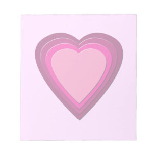 Heart 5 notepad