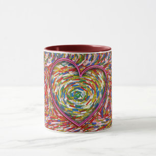 Heart Abstract Sprinkles Love Mug