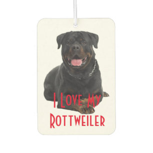 Heart Air Freshener/I Love My Rottweiler Car Air Freshener