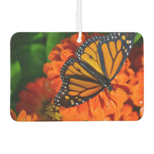 Heart Air Freshener/Monarch Butterfly and Marigold Car Air Freshener