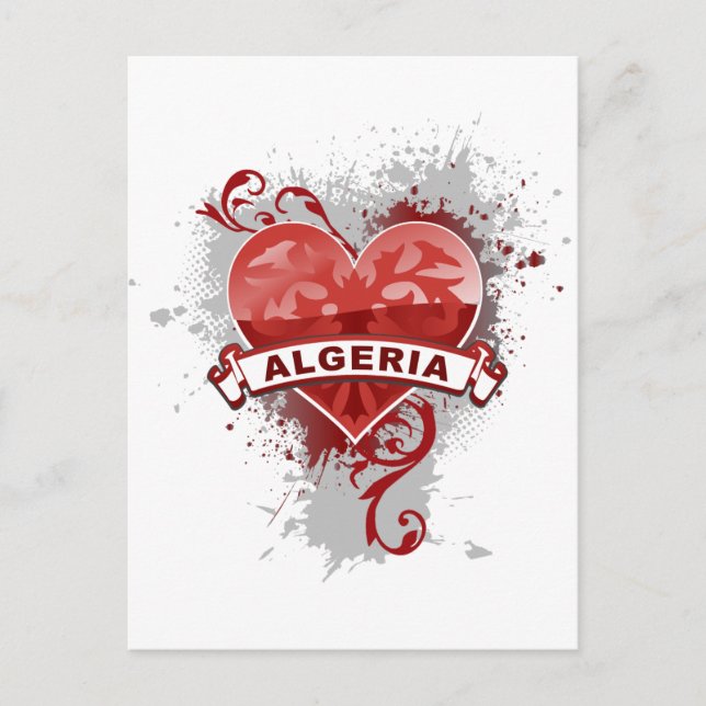 Heart Algeria Postcard (Front)