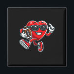 Heart American Football Valentines Day Boys Men Ki Magnet<br><div class="desc">Heart American Football Valentines Day Boys Men Kids Sports 4</div>