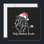 Heart Anatomy Christmas Nurse Cardiac Tachy Xmas Holiday Card<br><div class="desc">Heart Anatomy Christmas Nurse Cardiac Tachy Christmas Sweater CVICU ICU Nurse Telemetry Nurse Holiday</div>