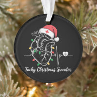 Heart Anatomy Christmas Nurse Cardiac Tachy Xmas