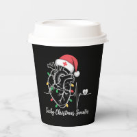 Heart Anatomy Christmas Nurse Cardiac Tachy Xmas