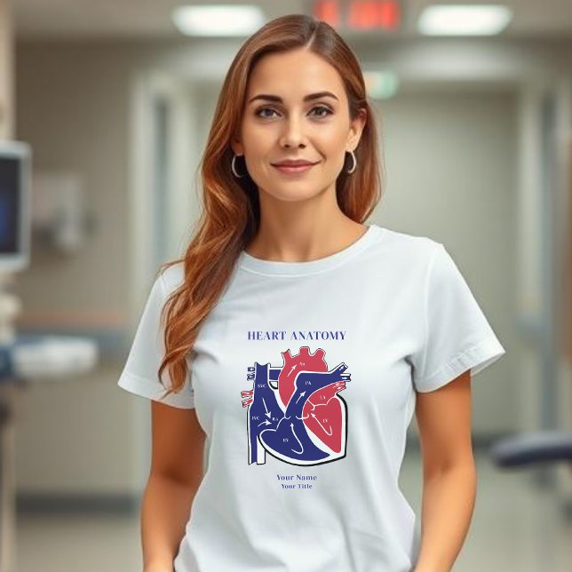 Heart Anatomy T-Shirt (Heart Anatomy T-Shirt Women)