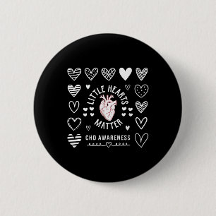 Heart Anatomy Valentine Little Heart Chd Awareness 2 Inch Round Button