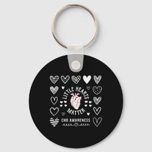 Heart Anatomy Valentine Little Heart Chd Awareness Keychain