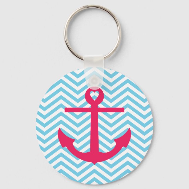 Heart Anchor Keychain (Front)