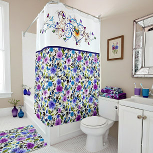 Heart and butterflies floral 