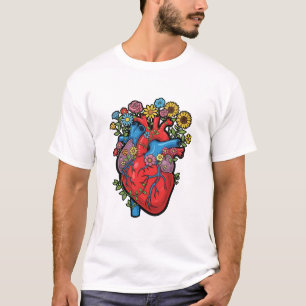 Heart and flowers T-Shirt