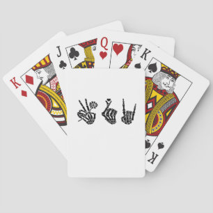Heart And Hands Skeleton Heart Hands Soft Playing Cards