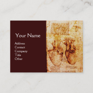 Heart And Its Blood Vessels ,Cardiologist Monogram Business Card