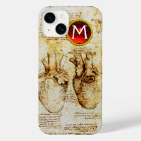 Heart And Its Blood Vessels Parchment Gem Monogram