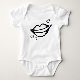 Heart and Lips Baby Bodysuit