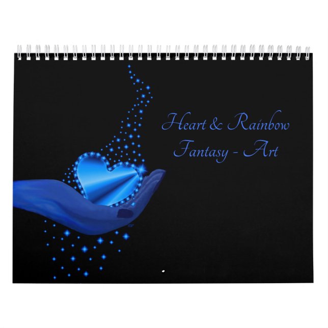 Heart and Rainbow Fantasy Art Calendar (Cover)