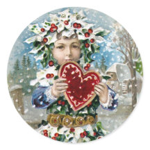 "Heart and Snow" Vintage Christmas