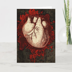 Heart and Spatter Card