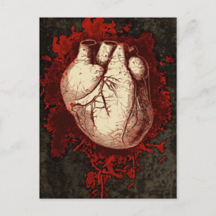 Heart and Spatter Postcard