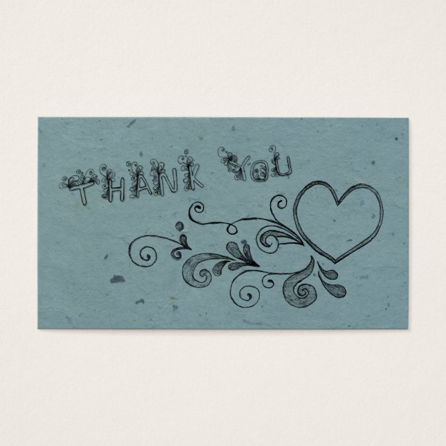 Heart and swirl thank you (Front)