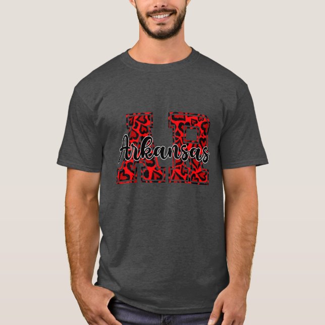 Heart Arkansas Active T-Shirt (Front)