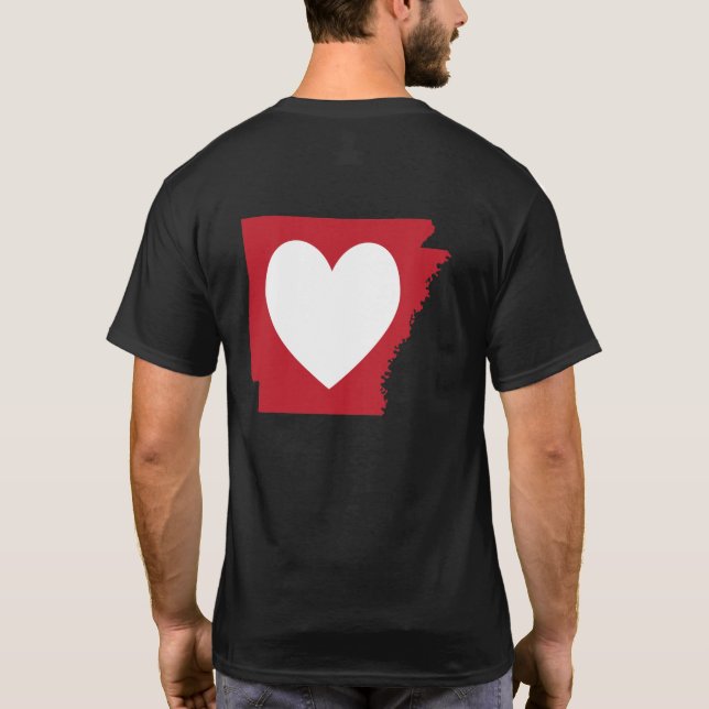Heart Arkansas T-Shirt (Back)