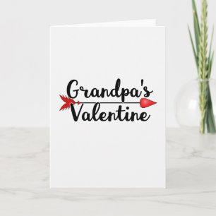 Heart Arrow Grandpa Valentine Card
