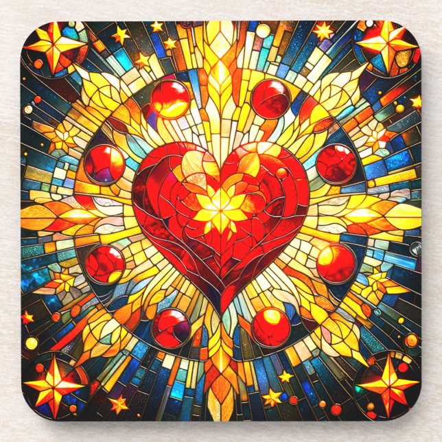 Heart Art Coaster (Front)