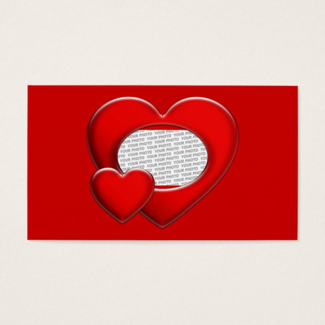 Heart ART Template + your photo & text (Front)
