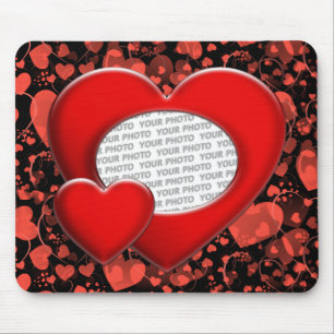 heart ART + your photo Mouse Pad