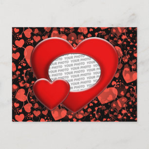 heart ART + your photo Postcard