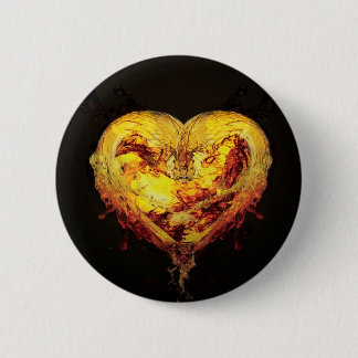 Heart Artwork Button/Badge 2 Inch Round Button