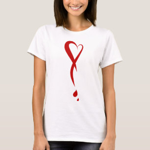 Heart as exclamation mark, bleeding heart T-Shirt