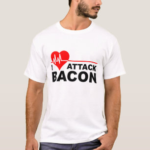 Heart Attack Bacon Funny T-shirt