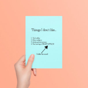 Heart Attack Get Well Postcard