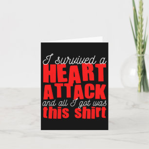 Heart Attack Heart Disease Survivor Card